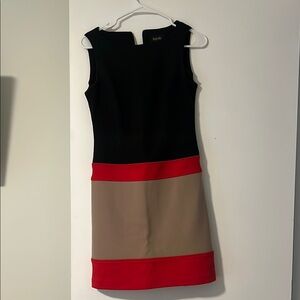 Laundry By Shelli Segal Black and Red Sheath Mini Dress